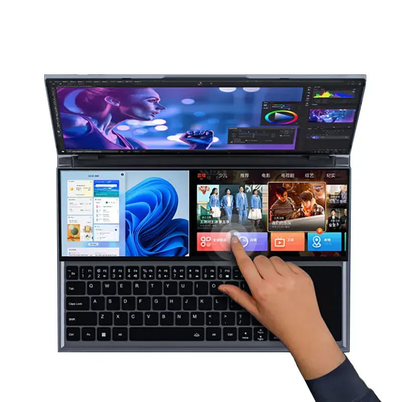 Laptop Layar Ganda 16'' + 14''